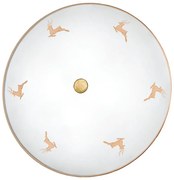 Kolarz 731.U14.4.150- Aplica de perete NONNA 4xE27/60W/230V, Ø 54 cm, jel. aur roz