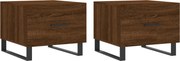 vidaXL Măsuțe de cafea, 2 buc. stejar maro, 50x50x40 cm, lemn compozit