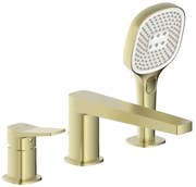 KFA Armatura 4525-210-31 - Baterie pentru cadă, 3 orificii MALAGA, auriu periat