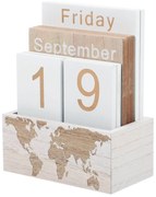Calendar din lemn TRAVEL, 11x14cm