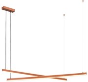 Lustra suspendata LED, Otel, Teracota, MIAMI