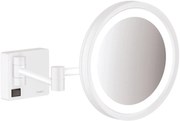 Hansgrohe AddStoris oglindă cosmetică 21.7x21.7 cm rotunde cu iluminare alb 41790700
