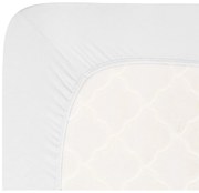 Cearceaf alb din jerseu cu elastic 180x200 cm Boxspring – Andrea Simone