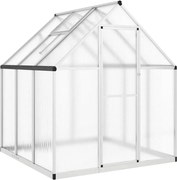 vidaXL Sere cu cadru de bază, argintiu, 169x169x195 cm, aluminiu