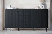 Comoda cu sertare Versper 160 cm - negru / negru Picioare