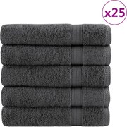 vidaXL Prosoape de duș premium, SOLUND 25buc alb 70x140cm 600 gsm
