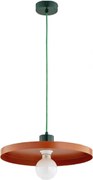 Lustră suspendată pe cablu ETERI 1xE27/15W/230V cupru/verde