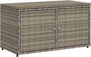 vidaXL Dulap depozitare de grădină, gri, 110x55x60,5 cm, poliratan