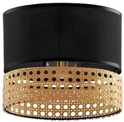 Abajur de rezervă pentru lustră PAGLIA E27 negru/ratan