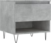 vidaXL Măsuță de cafea, gri beton, 50x46x50 cm, lemn prelucrat