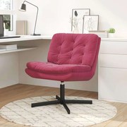 vidaXL Scaun Relaxant Rotativ cu pernă bordo 63 x 75 x 76 cm Catifea