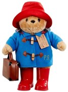 Ursuleț de pluș Paddington cu pantofi și servietă Rainbow