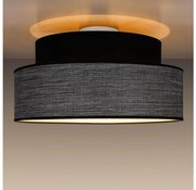 Plafonieră GRACE 1xE27/60W/230V negru/gri