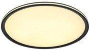 Plafoniera LED design modern Belissa negru, opal 50cm