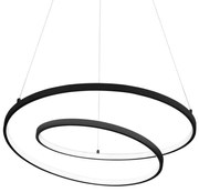 Lustră LED pe cablu Ideal Lux OZ LED/48W/230V d. 60 cm negru