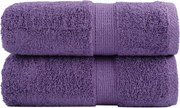 vidaXL Prosoape de baie premium SOLUND, 2 buc., violet, 30x30 cm, 600 g/m²
