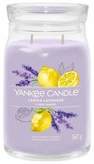 Lumânare parfumată Yankee Candle Signature în borcan Lemon Lavender, 567 g