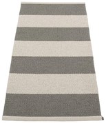 Covor tip traversă pentru interior și exterior gri antracit/crem 70x150 cm Bob Charcoal Linen – Pappelina