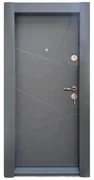 Usa metalica de apartament cu izolatie si vizor Novo Doors First Class NDS15, Cu toc imbracat si folie PVC, Deschidere Stanga Dreapta, Dimensiune