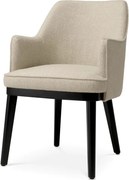 Scaun design elegant LUX Lavinia, Renato ecru/ negru