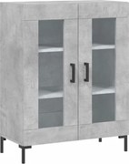 vidaXL Dulap, gri beton, 69,5x34x90 cm, lemn compozit