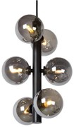 Lustră pe cablu Lucide 45474/06/30 TYCHO 6xG9/28W/230V negru