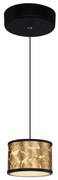 Lustra, pendul LED design modern POTTI negru, auriu 49367-6H GL