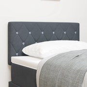 vidaXL Tăblie LED cu lumini cu bandă LED Gri închis 80 cm Catifea