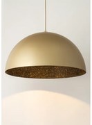 Lustră pe cablu SFERA 1xE27/60W/230V d. 35 cm auriu/negru