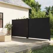 vidaXL Copertină laterală retractabilă, negru, 160 x 600 cm