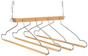 Set 4 umerase Multifunctionale Kalpen, lemn, otel,  41.7 x  3 x H 44,5 cm