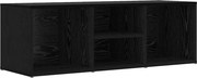 vidaXL Bancă pentru pantofi cu raft Stejar Negru 102 x 35 x 35 cm