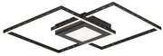 Plafoniera LED design modern Casimir negru 57x57cm