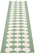 Covor tip traversă pentru interior și exterior verde/crem 70x250 cm Poppy Oregano – Pappelina