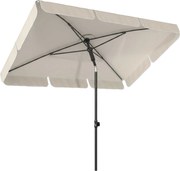 Outsunny Umbrelă dreptunghiulară de exterior cu manivelă, înclinare reglabilă, bej | Aosom Romania