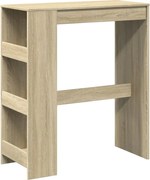 vidaXL Masă bar cu rafturi stejar sonoma 90x40x103,5 cm lemn prelucrat