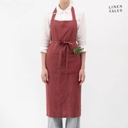 Șorț din in Marsala – Linen Tales