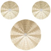 Decorațiune de perete MET Leslie aurie x3