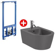 Roca Inspira Round Set Bideu suspendat cu cadru montaj 37x56 cm