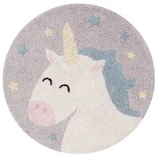 Covor pentru copii lavabil/țesut manual din bumbac ø100 cm Believe in Yourself – Lorena Canals