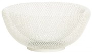 Cos de fructe din metal alb Ø 25 cm