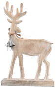 Decorațiune din lemn de mango 4Home Nordic Reindeer, 33 cm