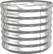 vidaXL Jardinieră argintiu 40x40x36 cm oțel galvanizat