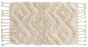 Covor crem cu ciucuri HILMA 50 x 80 cm