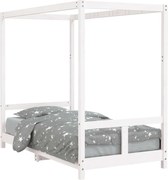 vidaXL Cadru de pat pentru copii, 80x160 cm, lemn masiv de pin