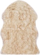 vidaXL Covor, 60 x 90 cm, maro melanj, imitație blană de oaie