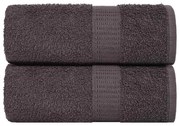 vidaXL Prosoape de baie 2 buc. FROGN antracit 30x30 cm 100% bumbac