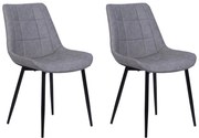 Set 2 buc. scaune pentru sufragerie Morose (gri). 1009937