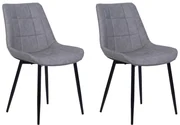 Set 2 buc. scaune pentru sufragerie Morose (gri). 1009937