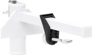 vidaXL Clemă de umbrelă pentru balcon, alb, 38 mm, oțel